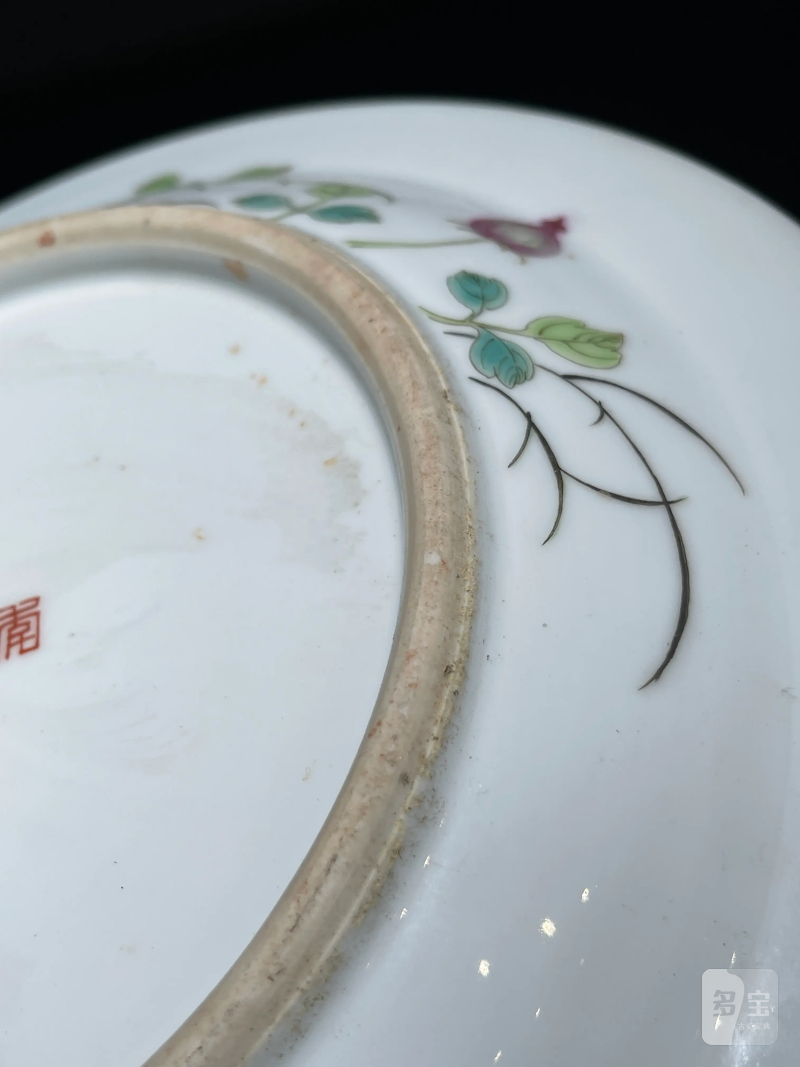 民国 粉彩双鹿纹花盆一对 - 图34